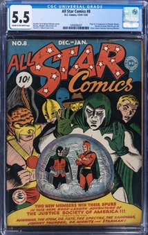 1941-42 D.C. Comics "All Star Comics" #8 - (Origin & 1st Appearance Of Wonder Woman) - CGC 5.5 Cream To Off-White Pages